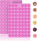 2 PCS Mini Silicone Molds, 138 Cavity Dog Paw Print Non-Stick Silicone Molds for Baking Biscuits, Cookie, Candy, Chocolate, Jelly Pet Treats Mold