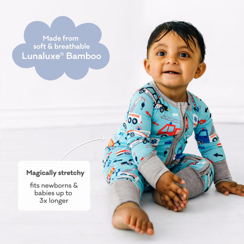 Little Sleepies Baby Pajamas, To The Rescue, 3-6 months