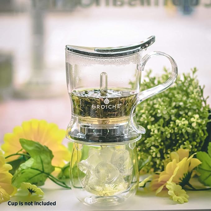 GROSCHE Aberdeen Smart Tea Maker BPA-Free Tea Infuser Black 17.7 oz (525ml)