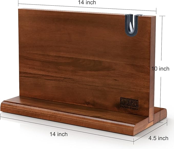 HOSHANHO Magnetic Knife Block 14 x 10", Double Sided Magnetic Knife Holder