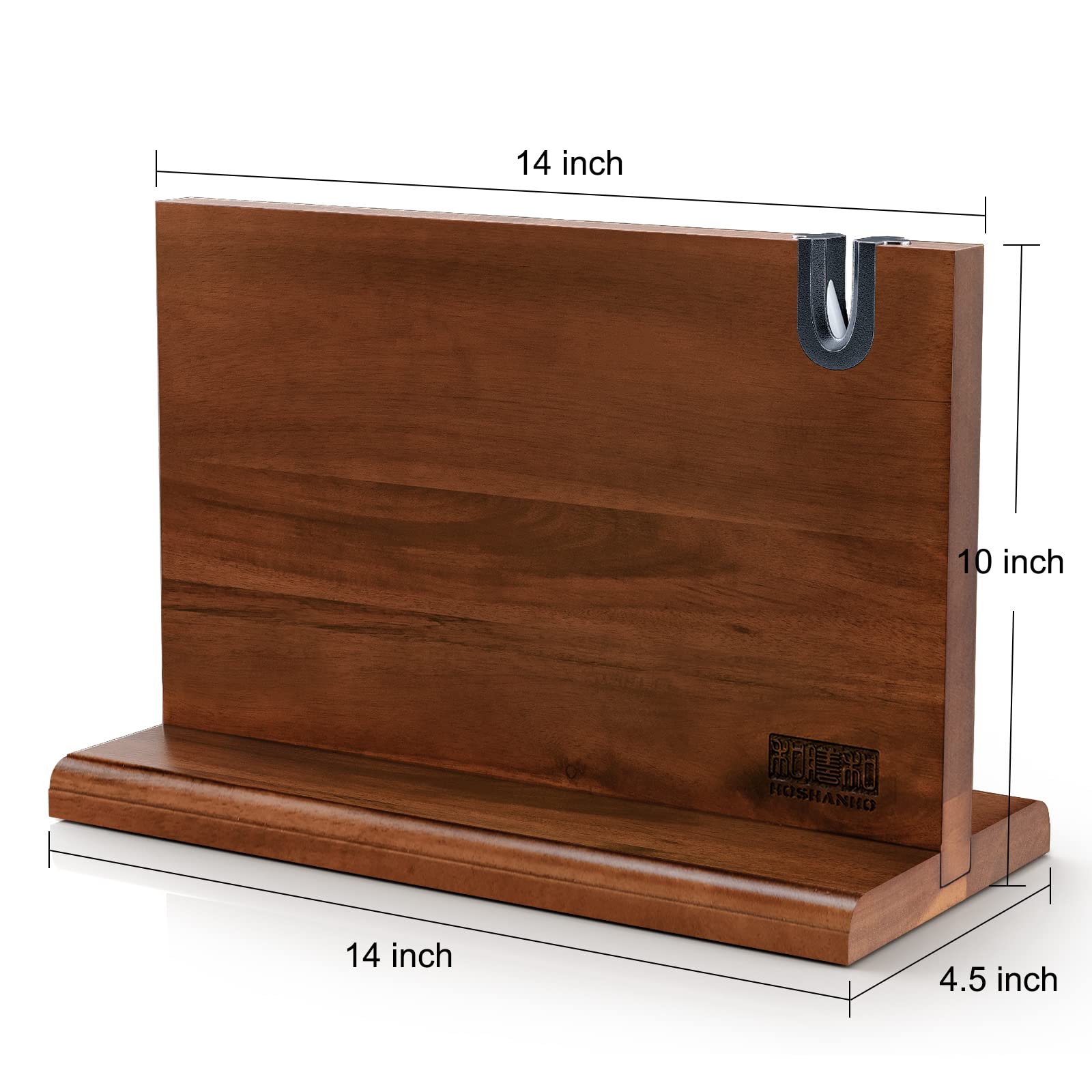 HOSHANHO Magnetic Knife Block 14 x 10", Double Sided Magnetic Knife Holder