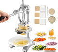 VEVOR French Fry Cutter, Ergonomic Potato Slicer with 3 Blades (1/2", 3/8", 1/4") & Juicer Plate, Easy-Replace Vegetable Chopper Dicer for Carrot, Onion, Lemon, Ideal for Home & Commercial Kitchens