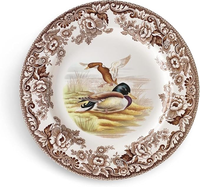 Spode Woodland 9" Soup Plate, Mallard
