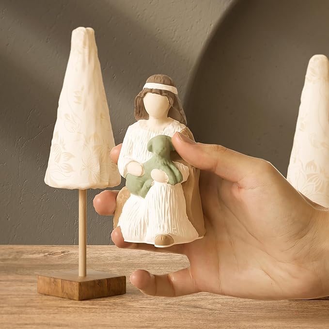 Nativity Scene Jesus Maria Candle Angel Mold Resin Casting Mold Resin Making Molds Silicone Mold for Candle Home Decorate Candle Making Mold