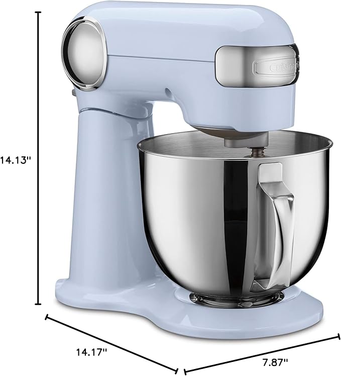 Cuisinart SM-50BLU Precision Master 5.5-Quart Stand Mixer, Frosted Blue
