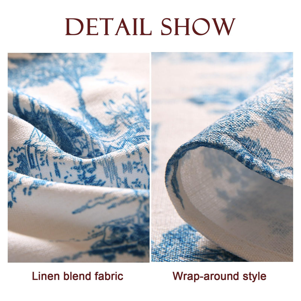 patdrea Elegant French Linen Tablecloth,Rectangular,94"x63"-Lucerne A
