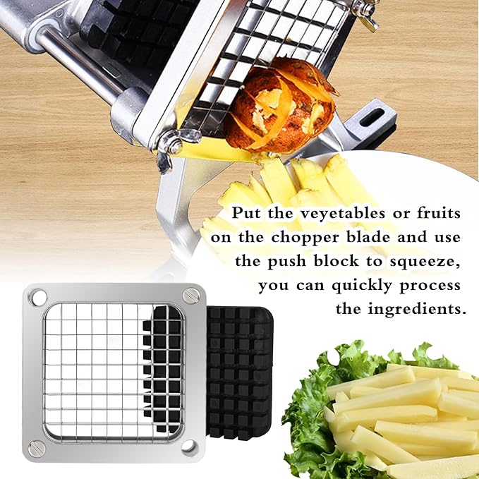 BSTSLL 2 PCS Replacement Dicer Chopper 3/8" Blades with Pusher Block
