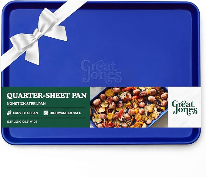 Great Jones Nonstick & Non Toxic Quarter Sheet Pan 13.5" x 9.5" (Blueberry)