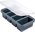 Souper Cubes 1 Cup Silicone Soup Freezer Mold with Lid, Charcoal, 1-Pack