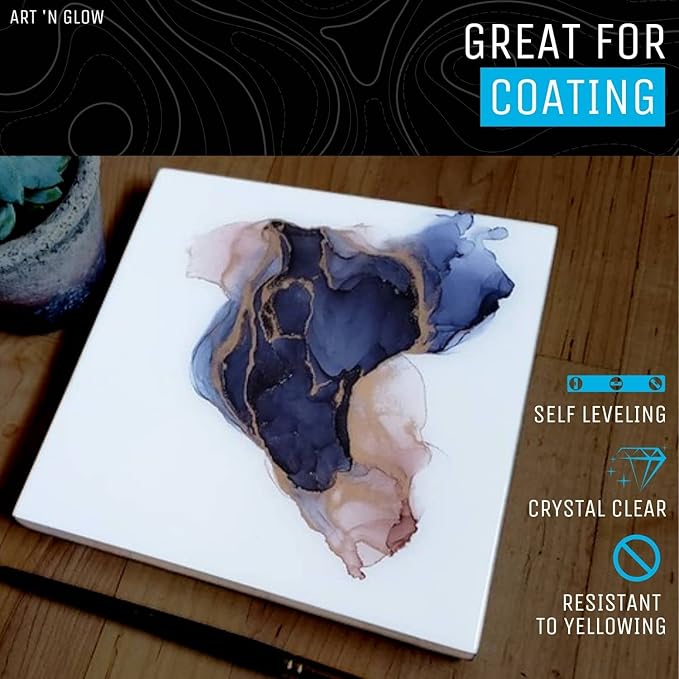 Crystal Clear Epoxy Resin 1 Gallon - Food Safe, UV Resistant, Bubble Free