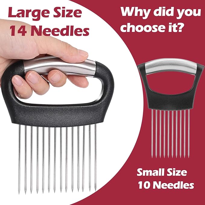 JAYVAR Large Onion Holder for Slicing, 304 Stainless Steel