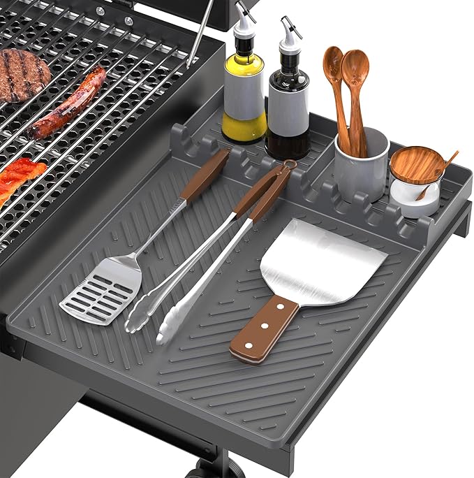 Silicone Grill Mat Compatible with Blackstone, Grey