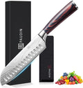 PAUDIN Santoku Knife Chef Knife, Ultra Sharp 7" Kitchen Knife for Cooking