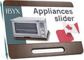 Ibyx Appliance Slider, Sliding Tray for Coffee Maker, 21 x 15 in, Brown