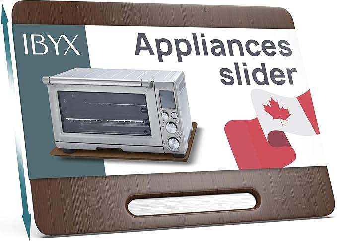 Ibyx Appliance Slider, Sliding Tray for Coffee Maker, 21 x 15 in, Brown