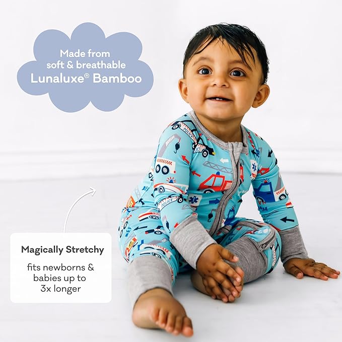 Little Sleepies Baby Pajamas, To The Rescue, 0-3 months