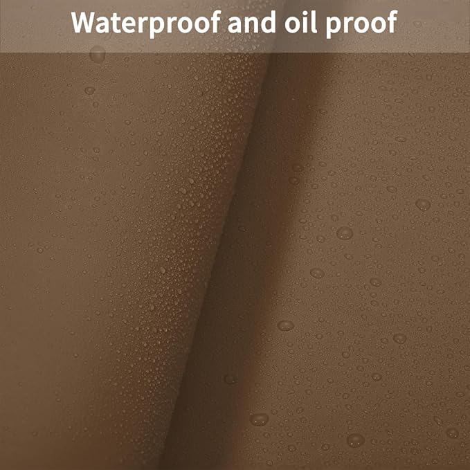 Zinkooat Table Cover Rectangle for Dining Room Table - Can Be Used On Both Sides Waterproof and Easy to Clean Good Flatness Used for Dining Table(Mud Color+Champagne Gold 44x96)