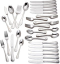 Lenox French Perle 65-Piece 18/10 Silverware Set for 12, Flatware