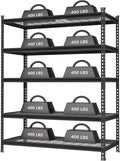 WORKPRO 5-Tier Adjustable Metal Shelving, 48”Wx24”Dx72”H, 4000LBS Capacity