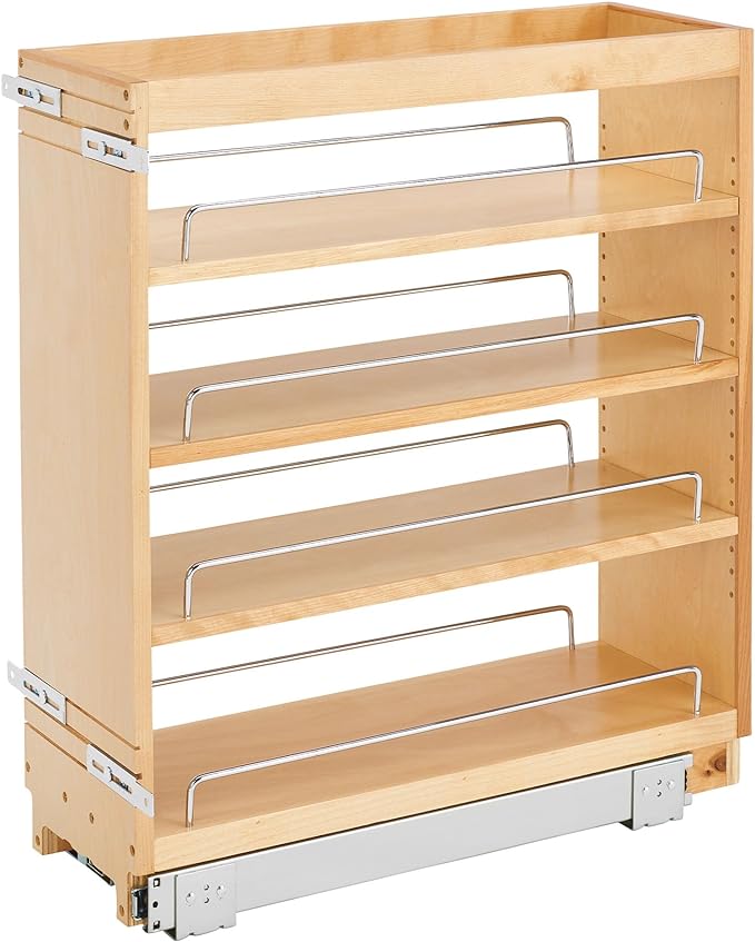 Rev-A-Shelf Pullout Kitchen Cabinet Organizer, Min Cabinet Opening 8.5" W