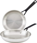 KitchenAid 5-Ply Clad Polished Stainless Steel Nonstick Fry Pan/Skillet, 8.25 Inch