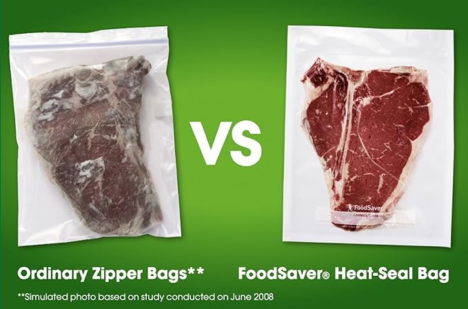 FoodSaver Custom Fit Vacuum Sealer Rolls, Airtight Food Storage and Sous Vide Rolls, BPA-Free, 11 x 16' (Pack of 3)