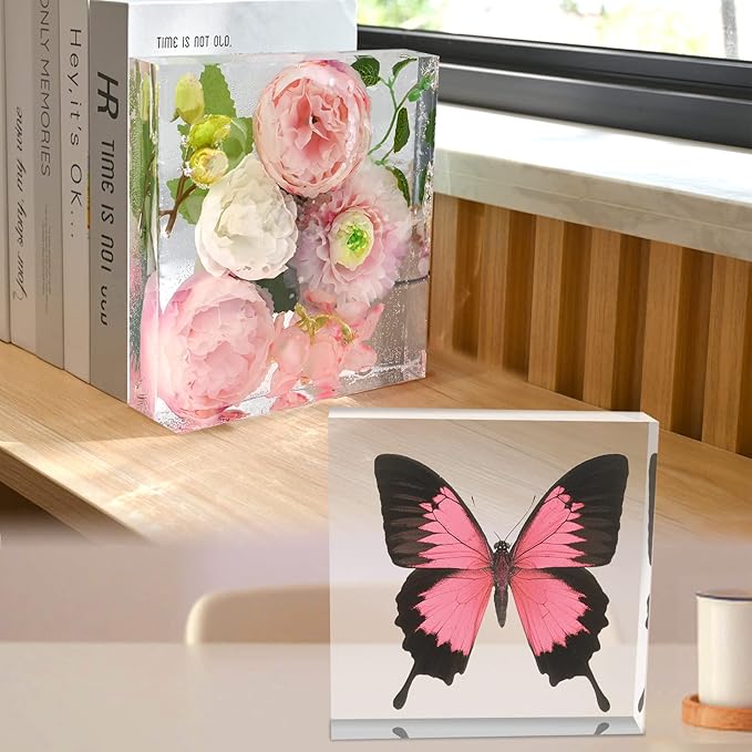 Actvty Square Silicone Molds for Resin, Deep Resin Molds for Epoxy Casting Flowers Preservation DIY Valentine, Anniversary, Wedding Keepsake Home Decor