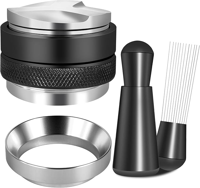 Reoszeank 51mm Espresso Accessories Kit, Distributor, Tamper, WDT, Funnel