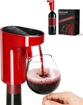 5 in 1 Wine Aerator Whiskey Dispenser,Liquor Decanter, Alcohol Pourer-Red