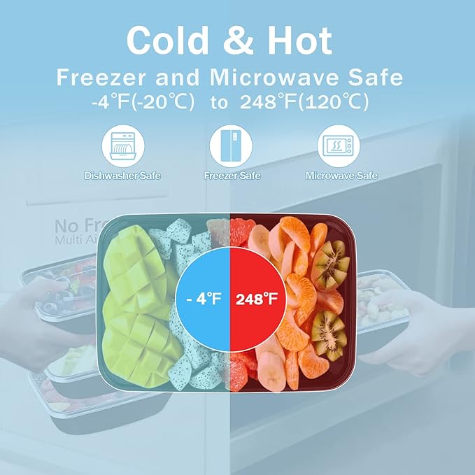 12 oz Small Meal Prep Containers with Lids, 50 Pack Food Storage Containers