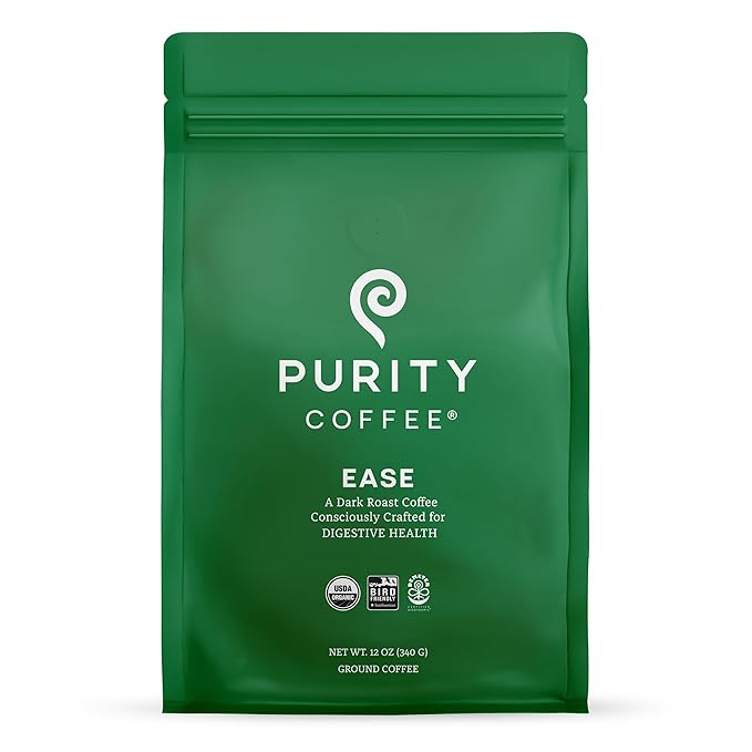 EASE Low Acid Dark Roast Ground (12oz Bag)