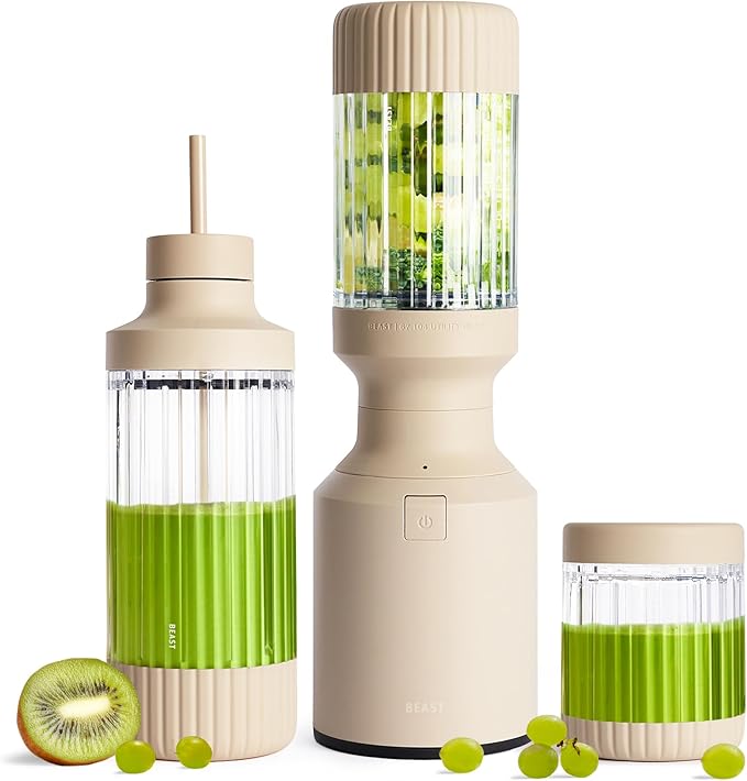 Beast Mighty 850 Plus Personal Blender, XL Vessel, Sand, 850W