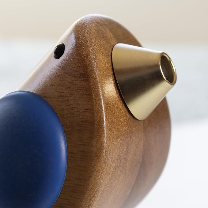Songbird Specialties Singing Bird Wine Bottle Pourer, Blue