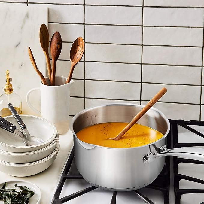 Rorence 2.5 Quart Stainless Steel Sauce pan with Lid