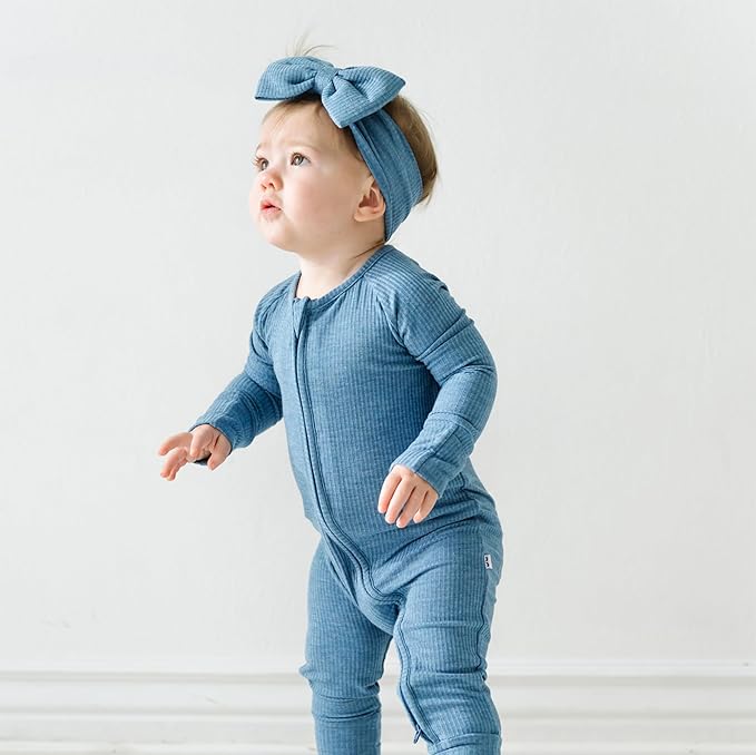 Little Sleepies Baby Pajamas, Heather Blue, 3T