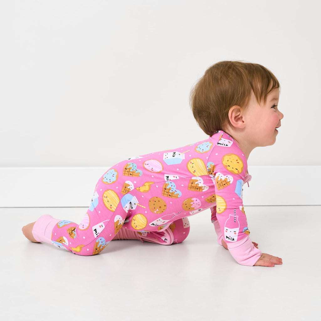 Little Sleepies Baby Pajamas, Pink Cookies & Milk, 2T