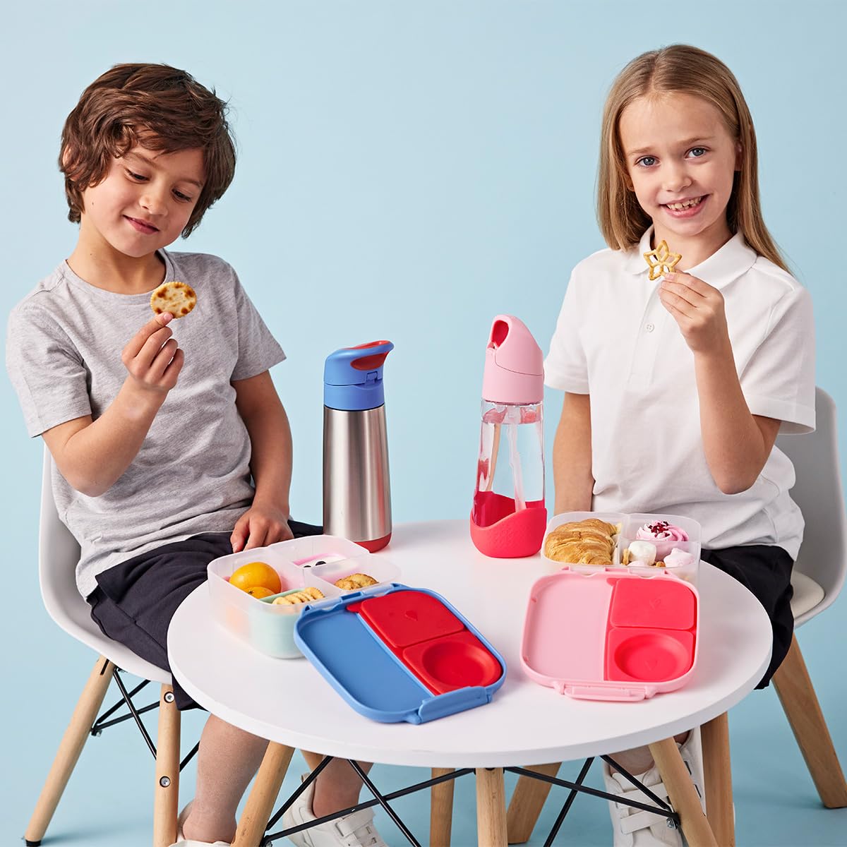 b.box Mini Lunch Box 2-Pack, Snack Containers for Kids, Lunch Box Kids