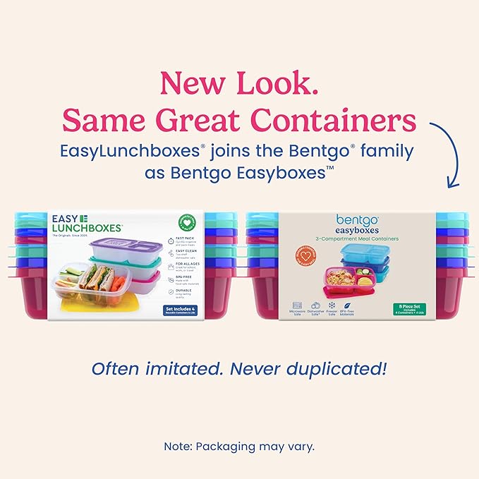 Bentgo Reusable, BPA-Free, Microwave, Dishwasher & Freezer-Safe, Custom-Fit Lids, Lightweight (Jewel Brights)