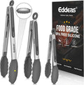 Kitchen Tongs Up To 600°F Silicone Tongs for Cooking 7,9,12 in Grey