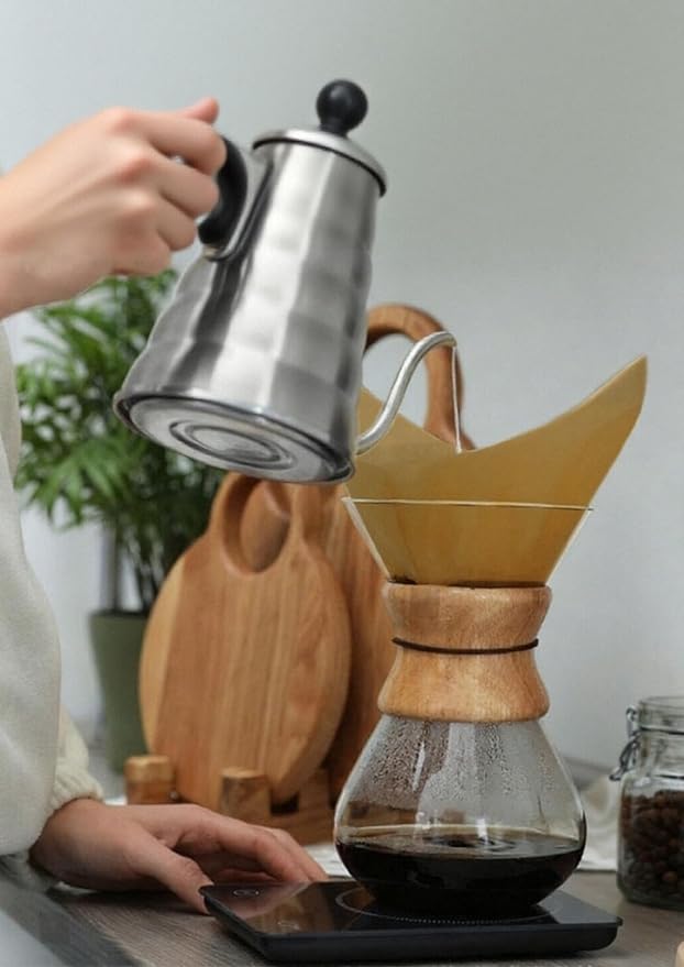 AGOGO Pour Over Coffee Maker Set, 34oz Classic Style, 50 Paper Filters