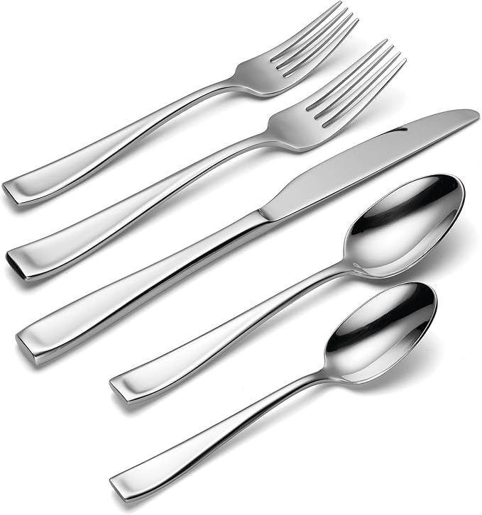 Oneida Moda 75-Piece 18/10 Silverware Set for 12, Flatware