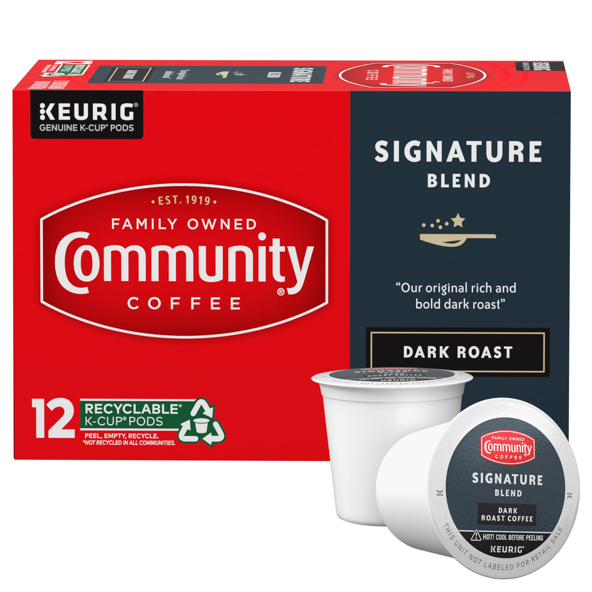 Community Coffee Grandma's Sugar Cookie Keurig K-Cup Pods, Limited Edition Holiday Flavor, Natural Ingredients, 10 Count (Pack of 1)