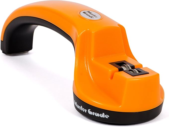 Master Grade Premium Manual Knife Sharpener in orange