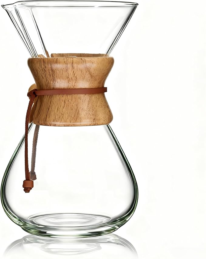 AGOGO Pour Over Coffee Maker Set, 34oz Classic Style, 50 Paper Filters