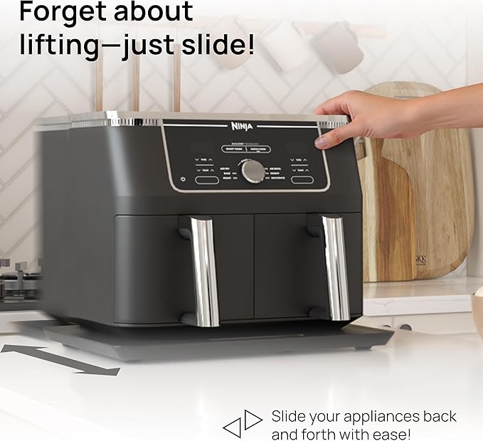 Ibyx Appliance Slider, Sliding Tray for Coffee Maker, 16x13 in, Black