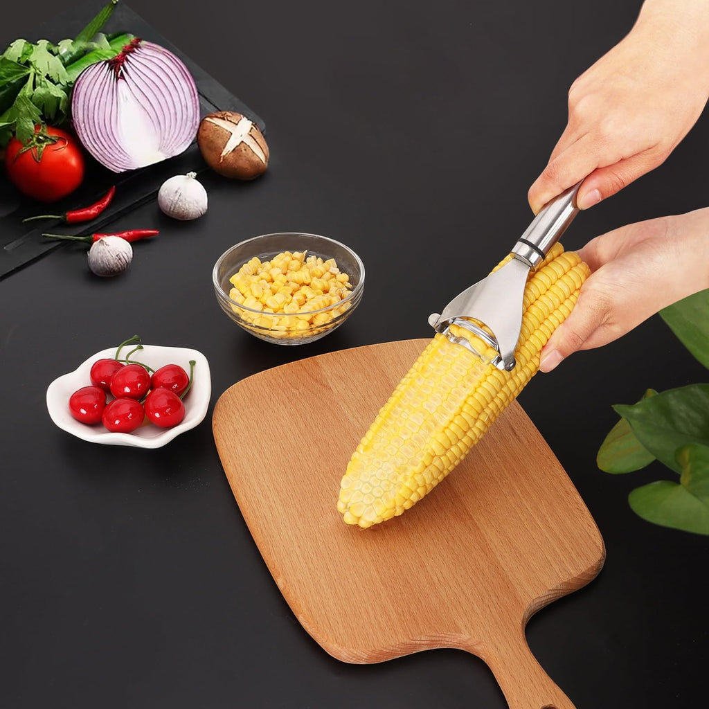 Corn Peeler, Corn Cob Stripper Tool, 304 Stainless Steel Corn Cob Remover, Quickly Remove Corn Kernels from Corn Cobs, Kichen Gadget