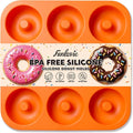 FUN LAVIE Large Silicone Donut Pan for Baking,9 Cavity Non-Stick Food Molds