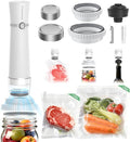 3-in-1 Compact Handheld Vacuum Sealer for Food (Bag, Mason Jar,Wine Bottle)