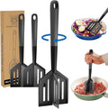 2PCS Meat Chopper, Heat Resistant Meat Masher for Hamburger, Ground Beef Smasher, Non Stick Mix Ground Chopper, Mix and Chop Potato Masher Tool 2in1 Twist Design