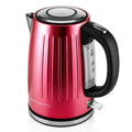 OVENTE 1.7L Stainless Steel Electric Kettle, 1750W Power, Maroon KS711M